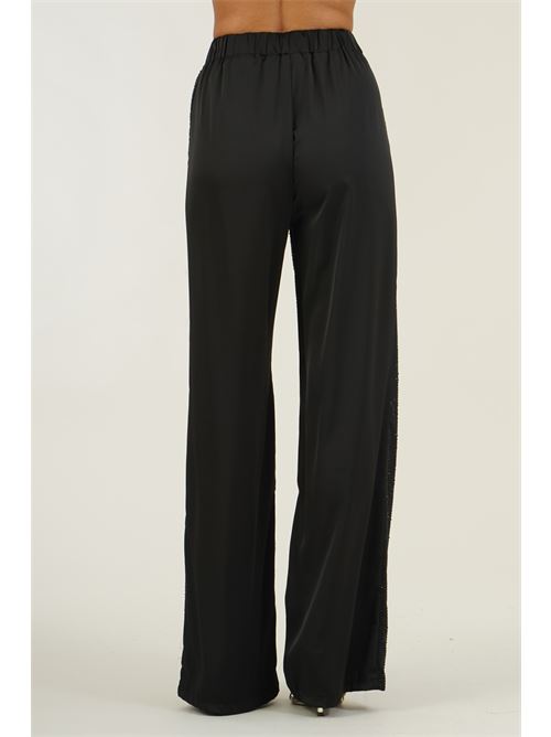 Pantalone palazzo Vortea con crystalli Twenty Fourhaitch | PANTA VORTEANERO